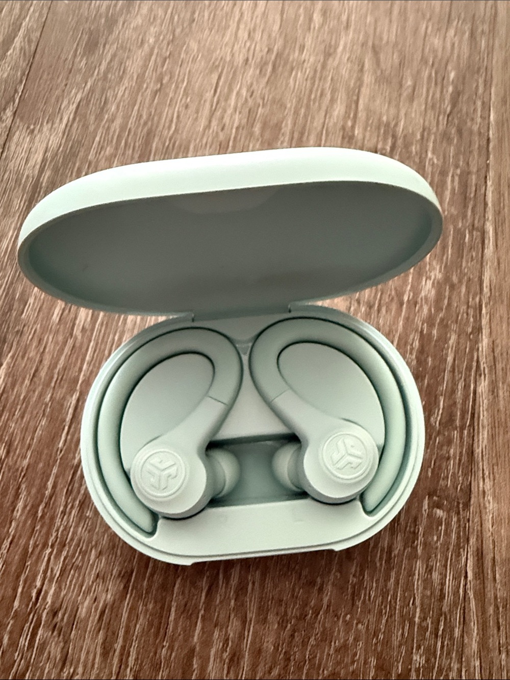 Mint Green Earbuds with Charging Case